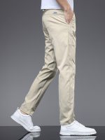 Men's Solid Casual Fashion Pants For Spring Fall, Versatile Trousers For Males - Image 6