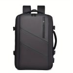 1pc Expandable Laptop Backpack, Waterproof Business Travel Backpack, Fits 15.6-Inch Laptop - Image 4
