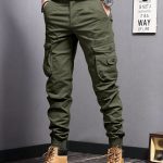 Men's Casual Tapered Multi Pocket Joggers, Chic Street Style Cargo Pants - Image 2