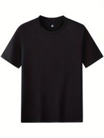 Men's Fashion 5pcs Sports T-shirt, Casual Stretch Round Neck Tee Shirt For Summer - Image 5