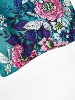 Elegant Two Piece Set, Floral Print Crew Neck Tank Top & Elastic Waist Pocket Pants Outfits For Spring & Summer, Women's Clothing - Image 6