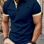 Breathable Regular Fit Golf Shirt, Men's Casual V-Neck T-Shirt Short Sleeve For Summer, Men's Clothing - Image 16