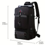 50L Large Capacity Hiking Backpack, Waterproof Outdoor Camping Rucksack, Multifunctional Hiking Mountaineering Bag With Shoe Compartment - Image 8