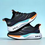 Men's Trendy Woven Knit Breathable Running Shoes, Comfy Non Slip Durable Soft Sole Sneakers For Men's Outdoor Activities - Image 5