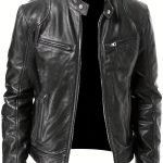 2026 Autumn And Winter New Zipper Cardigan Pocket PU Leather Small Stand Collar MotorcycleJacket Coat Men's Coat - Image 5