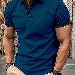 Breathable Regular Fit Golf Shirt, Men's Casual V-Neck T-Shirt Short Sleeve For Summer, Men's Clothing - Image 7