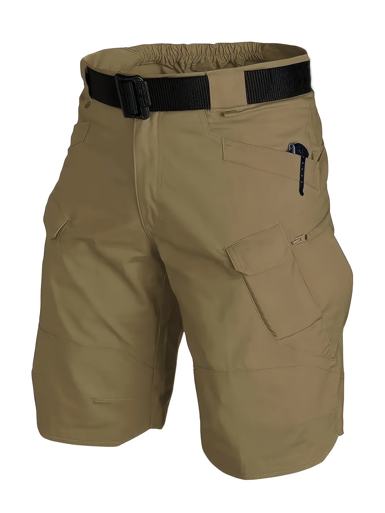286cc463-8c61-475c-a5ed-2b0bde1be602.jpg Men's Urban Shorts Outdoor Waterproof Wear Resistant Cargo Shorts Quick Dry Multi Pocket Hiking Pants Without Belt - Image 1