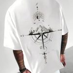 Sun & Mountain Print Men's Round Neck Short Sleeve Tee Fashion Regular Fit T-Shirt Top For Spring Summer Holiday Leisure Vacation - Image 4