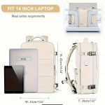 Travel Laptop Backpack, Large Capacity Bag, Unisex Design, Airline Approved, With USB Charging Port And Spacious Compartments - Image 17
