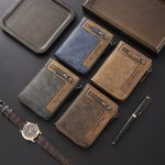 1pc Men's Retro Short Wallet, Multifunctional Fashion Zipper PU Leather Wallet, Ideal Gift For Men - Image 9