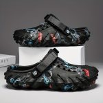 Unisex Graffiti Print Clogs, Fashion Breathable EVA Summer Beach Slide Shoes, Casual Outdoor Garden Sandals - Image 2