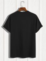 Creative Letter Print, Men's Graphic Design Crew Neck T-shirt, Casual Comfy Tees For Summer, Men's Clothing Tops For Daily Gym Workout Running - Image 6