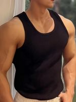 Men's Solid Tank Top, Active Quick Dry Breathable Crew Neck Sleeveless Shirt, Men's Clothing For Summer Outdoor - Image 8