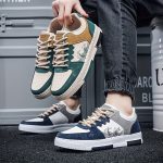 Men's Trendy Street Style Wave Pattern Low Top Skateboard Shoes, Comfy Non Slip Lace Up Sneakers For Men's Outdoor Activities - Image 4