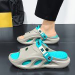 Men's Fashion EVA Slides, Non Slip Quick-drying Open Toe Slippers For Indoor Outdoor Walking, Men's Summer Beach Slides - Image 11