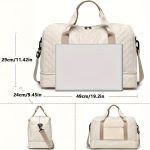 Luxury Large Capacity Duffel Bag – Versatile Shoulder & Crossbody Tote With Dry Wet Separation Pockets And Dual Side Pockets For Travel & Gym - Image 17