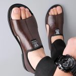 Plus Size Men's Open Toe Breathable Sandals, Comfy Non Slip Rubber Sole Casual Durable Beach Water Shoes, Men's Footwear - Image 6