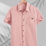 Men's Casual Button-down Short Sleeve Shirt - Image 9