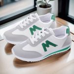 Women's Colorblock Casual Sporty Trainers, Platform Soft Sole Lace Up Walking Shoes, Low-top Running Sneakers - Image 2