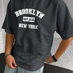 " Brooklyn " Stylish Print Summer & Spring Tee For Men, Casual Short Sleeve Fashion Style T-Shirt, Sporty New Arrival Novelty Top For Leisure - Image 6
