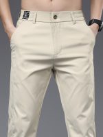 Men's Solid Casual Fashion Pants For Spring Fall, Versatile Trousers For Males - Image 12