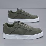 Men's Trendy Solid Colour Low Top Skateboard Shoes, Comfy Non Slip Casual Lace Up Sneakers For Men's Outdoor Activities - Image 7