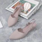 Women's Solid Color Wedge Heeled Shoes, Fashion Point Toe Platform Shoes, Comfortable Ankle Strap Shoes - Image 5