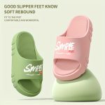 Letter Print EVA Pillow Slides, Lightweight Soft Sole Comfort Home Shower Slides, Non-slip Beach Slides - Image 12