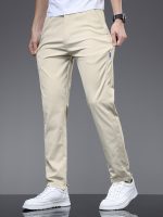 Men's Solid Casual Fashion Pants For Spring Fall, Versatile Trousers For Males - Image 10