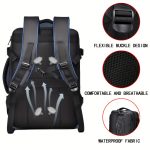 1pc Expandable Laptop Backpack, Waterproof Business Travel Backpack, Fits 15.6-Inch Laptop - Image 12