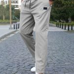 Men's Casual Waist Drawstring Joggers, Chic Stretch Sports Pants
