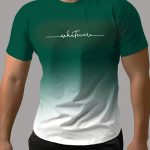 Gradient Style "Whatever" Pattern Print Men's Comfy Chic T-shirt, Graphic Tee Men's Summer Outdoor Clothes, Men's Clothing, Tops For Men, Gift For Men - Image 5
