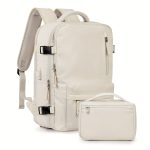 Multi Pocket Carry On Travel Backpack, Flight Approved Gym Bag With Shoe Compartment, Waterproof Laptop School Bag - Image 12
