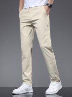 Men's Solid Casual Fashion Pants For Spring Fall, Versatile Trousers For Males - Image 7