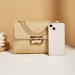 Casual Woven Handbag, Simple Solid Color, High-Quality Daily Fashion, Shoulder & Crossbody Bag With Chain Strap - Image 7