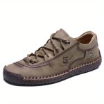 Men's Handmade Stitching Casual Shoes Flats Outdoor Walking Sneakers - Image 4