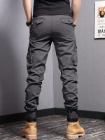 Men's Casual Tapered Multi Pocket Joggers, Chic Street Style Cargo Pants - Image 9