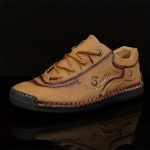 Men's Handmade Stitching Casual Shoes Flats Outdoor Walking Sneakers - Image 5