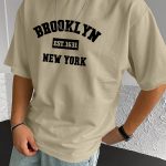 " Brooklyn " Stylish Print Summer & Spring Tee For Men, Casual Short Sleeve Fashion Style T-Shirt, Sporty New Arrival Novelty Top For Leisure - Image 3