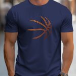 Basketball Graphic Print Men's Creative Top, Casual Short Sleeve Crew Neck T-shirt, Men's Clothing For Summer Outdoor - Image 5