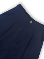 High Waist Pocket Cropped Pants, Vintage Wide Leg Pants For Spring & Summer, Women's Clothing - Image 6