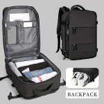 Travel Laptop Backpack, Large Capacity Bag, Unisex Design, Airline Approved, With USB Charging Port And Spacious Compartments - Image 15