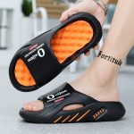 Unisex Trendy Colour Block Open Toe Breathable Slippers With Massage Grains, Comfy Non Slip Durable EVA Sole Slides For Men's & Women's Indoor Activities - Image 8