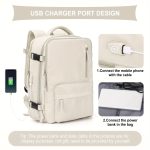 Multi Pocket Carry On Travel Backpack, Flight Approved Gym Bag With Shoe Compartment, Waterproof Laptop School Bag - Image 19