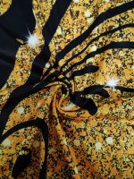 Graphic Print V-neck Dress, Elegant Ruffle Trim Bodycon Dress For Spring & Summer, Women's Clothing - Image 6