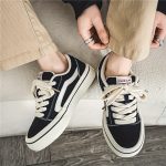 Men's Classic Striped Trendy Skateboard Shoes Lace Up Non Slip Low Top Comfy Sneakers For Outdoor Walking Jogging Campus Street Holiday All Seasons - Image 9