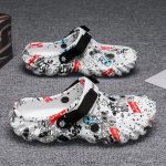 Unisex Graffiti Print Clogs, Fashion Breathable EVA Summer Beach Slide Shoes, Casual Outdoor Garden Sandals - Image 10