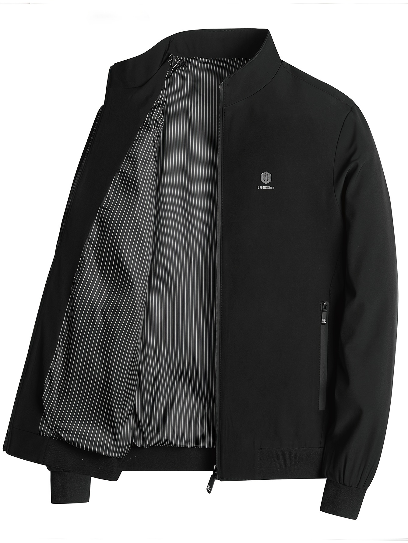 40a78663-7574-4635-8f2d-a74bec209491.jpg Men's Casual Sports Stand Collar Jacket, Stylish And Simple Outdoor Coat For Spring And Autumn Seasons, Men's Clothing - Image 1