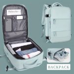 Travel Laptop Backpack, Large Capacity Bag, Unisex Design, Airline Approved, With USB Charging Port And Spacious Compartments - Image 3