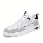 Men's Lace-up Sneakers, Skate Shoes With Good Grip, Breathable Walking Shoes - Image 2